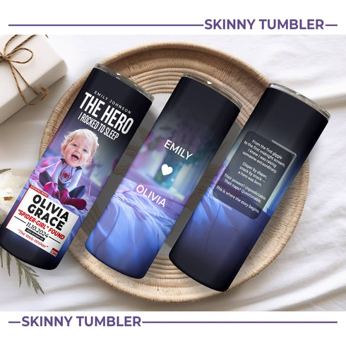 Personalized Spider-Girl Baby Tumbler – Custom CNN Breaking News Gift for Super Moms